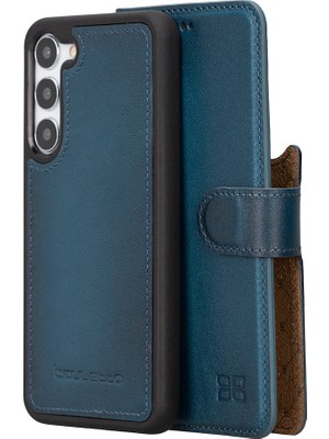 Bouletta Samsung Galaxy S24 Serisi Cüzdanlı Çıkarılabilir Deri Kılıf - S24 / Gölgeli Mavi