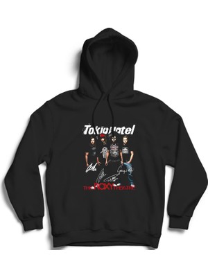 The Fame Tokio Hotel, The Roxy Theatre, Rock Metal Kapüşonlu Sweatshirt Hoodie