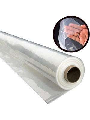 Alet Çantam Naylon Branda 50MT² (En:5mt x BOY:10MT) Şeffaf Eşya Sera Örtüsü 140MIC