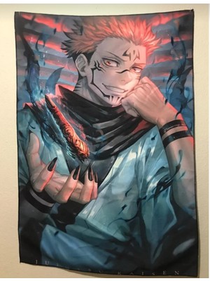 Owl Bag Jujutsu Kaisen-Ryoumen Sukuna Desenli Tasarım Duvar Halısı