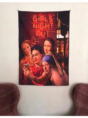 Owl Bag Girls Nights Out Tasarım Duvar Halisi