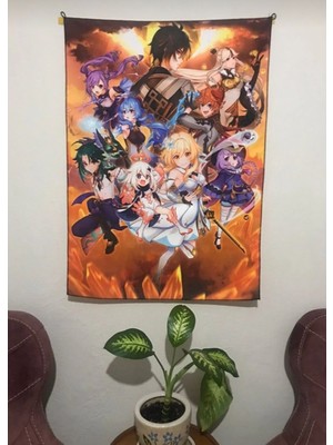 Owl Bag Anime Genshin Impact Tasarım Duvar Halısı