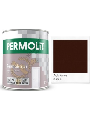 Permolit Sentetik Amerikan Panel Kapı Boyası Açık Kahve 0.75 Lt.
