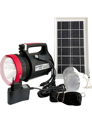 Powermaster BYR002  Yajıa YJ-1902T 5 W 22 Smd LED 2 Ampullü Solar Işıldak [efsngrck]