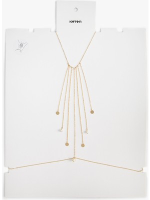 Koton Vücut Zinciri Sallantılı Geometrik Charm Detaylı