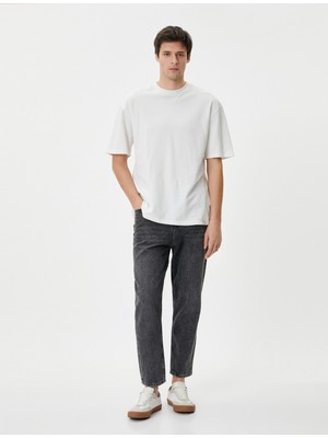 Koton Loose Fit Bol Kot Pantolon Cepli Pamuklu Standart Bel - Steve Jean