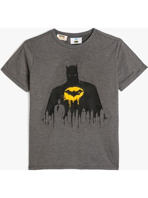 Koton Batman Tişört Lisanslı Kısa Kollu Bisiklet Yaka