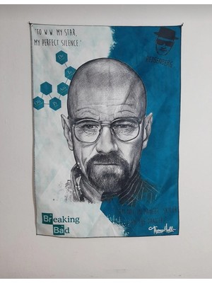 Owl Bag Breaking Bad - Heisenberg - My Perfect Silence Desenli Tasarım Duvar Halısı