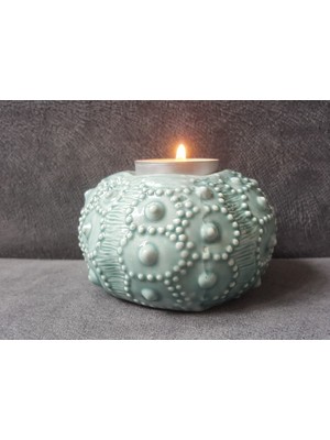 morlalem Deniz Kabuğu Mumluk Silikon Kalıp K-353, Polyester Taş Tozu Alçı Kalıbı