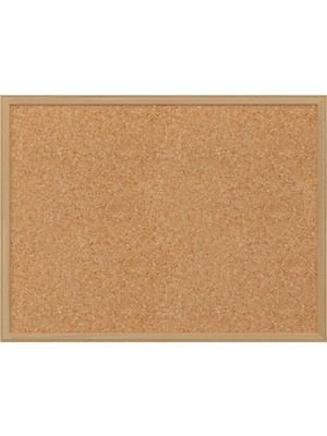 Panda 45x60 cm Ahşap Çerçeve Mantar Pano-PAN115 Estetik ve Kullanışlı Not Panosu