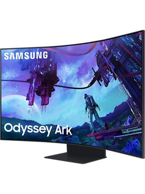 Samsung Odyssey Ark LS55CG97WNUXUF 55 Inç UHD 165Hz 1ms Pivot Asansör Multi View HDR10+ 1000R Kavisli Kokpit Quantum Mini LED Smart Gaming Hub Monitör