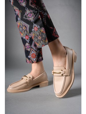 Riccon Esvaqua Kadın Loafer 0012102NUDE