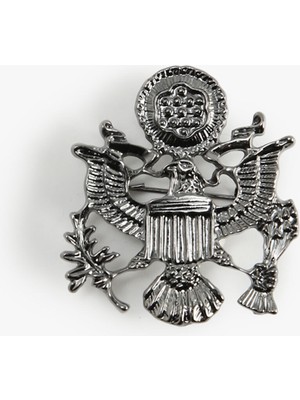 Koton Military Broş Çelik Karışımlı Arkası Iğneli