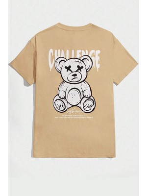 Only Trendwear  Unisex Chalenge Sırt Baskılı Tasarım Tshirt