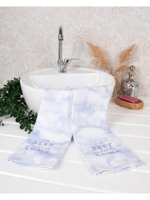 Baveno Home %100 Pamuk Ikili 40X66 cm Nakışlı Desenli El&yüz Havlu/havlu Seti