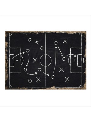 Tablomega Futbol Taktik Modern Mdf Tablo 18CM x 27CM