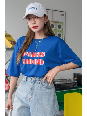 Only Trendwear  Unisex Paris Mood Baskılı Tasarım Tshirt