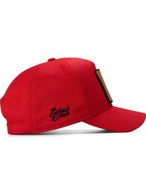 Black Börk V1 Baseball Aslan - 13 Kod Logolu Unisex Kırmızı Şapka (Cap)