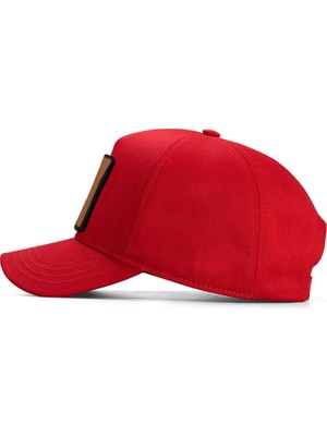 Black Börk V1 Baseball Aslan - 13 Kod Logolu Unisex Kırmızı Şapka (Cap)