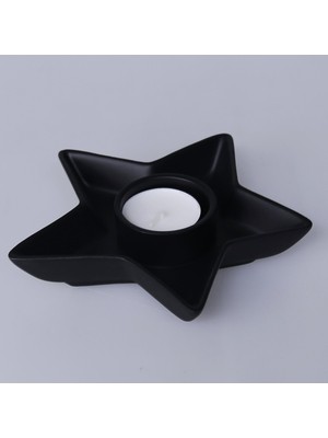 Selim Evora Tealight Mumluk Siyah