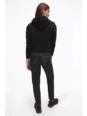 Calvin Klein Kadın Pamuk Karışımı Kapüşonlu Sweatshirt