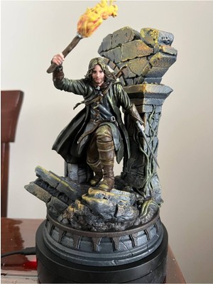 Turansoy Craft Aragorn Ölüler Yolu'nda Yüzüklerin Efendisi Lotr 20 cm Boyalı Figür (Büyük Boy)