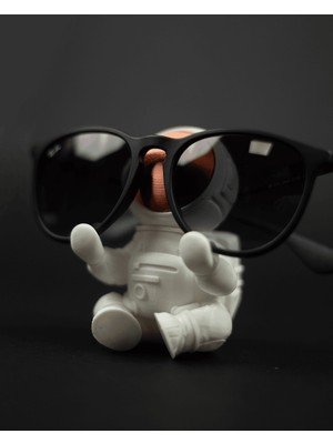 Turansoy Craft Astronot Gözlük Standı Nasa Astronot Gözlük Tutucu 13CM
