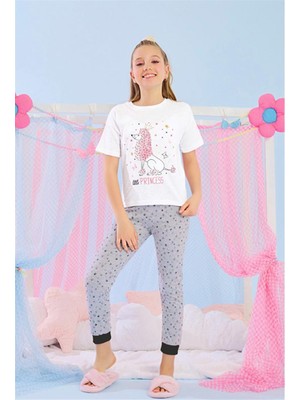 Katamino 03-10 Yaş Kız Çocuk Hillary Yarım Kollu Pijama Takımı