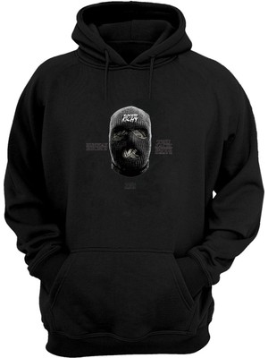 The Wert  Runmay Rıchy Tru Jack Boyz Baskılı Siyah Normal Kalıp Şardonlu Kalın Sweatshirt