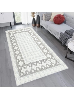 Eliana Home Dijital Baskı Yıkanabilir Kaymaz Taban Salon Halısı ve Yolluk  LNA0754