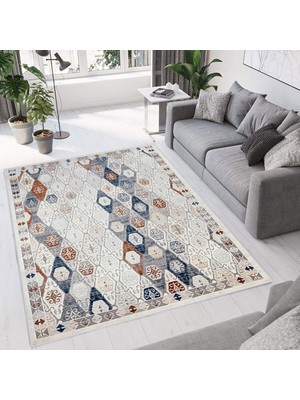 Eliana Home Dijital Baskı Yıkanabilir Kaymaz Taban Salon Halısı ve Yolluk  LNA0765