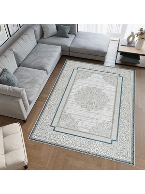 Rovigo Home Dijital Baskı Yıkanabilir Kaymaz Taban Salon Halısı ve Yolluk  RVG0772