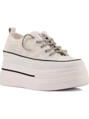 Guja 24Y345-10 Kadın Taş Bağcık Sneaker Ayakkabı
