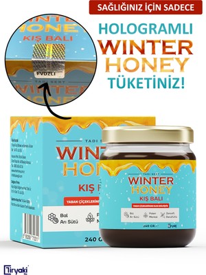 Winter Honey Meyan Köklü-Çam Kozalak Balı-Udi Hindi-Zencefil-Zerdeçal 240 gr Yetişkinler İçin