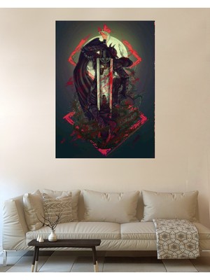 Owl Bag Anime Berserk 7 Nplu Desenli Tasarım Duvar Halısı