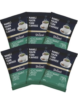 Shazel Hazır Türk Kahvesi Naneli 100 Gr X 6 Adet