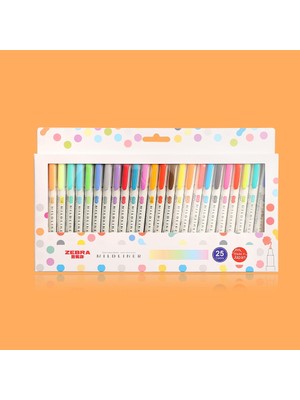 Mingjinshop3 Floresan 3 Adet Tarzı 3 Adet Veya Et Zebra Mildliner Renk Japon Kırtasiye Çift Başlı Floresan Kalem Kancalı Kalem Renk Işaret Kalemi Kawaii (Yurt Dışından)