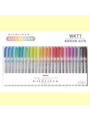 Mingjinshop3 Floresan 3 Adet Tarzı 3 Adet Veya Et Zebra Mildliner Renk Japon Kırtasiye Çift Başlı Floresan Kalem Kancalı Kalem Renk Işaret Kalemi Kawaii (Yurt Dışından)