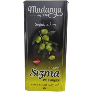 Mudanya Köy-Koop Naturel Sızma Zeytinyağı Mudanya Soğuk Sıkım Naturel Sızma Zeytin Yağı 5 Lt