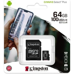 64 GB Kıngston Mıcro Sd 100MBS SDCS2/64GB