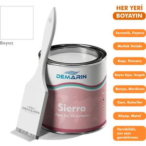 Sierra Tek Bileşenli Fayans, Tezgah, Seramik, Mobilya ve Zemin Boyası 1 kg