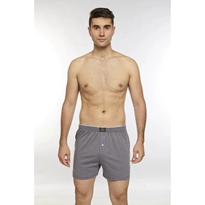 Önü Düğmeli Erkek Havlu Bel Boxer K13230 - Füme