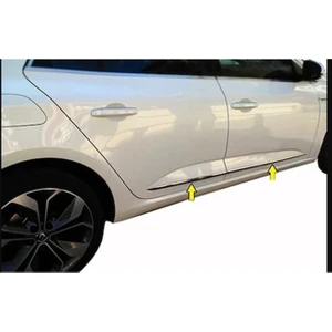 Renault Megane 4 Sedan 2015-2023  Yan Kapı Çıtası Krom 4 Parça Paslanmaz Çelik