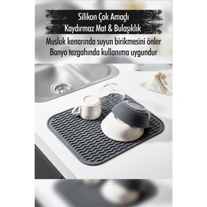 EW's Kitchenware Silikon Çok Amaçlı Kaydırmaz Mat & Bulaşıklık (28*36 cm )