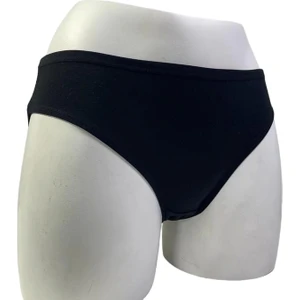 3 Lü Bayan Lycralı Bikini Kilot-Siyah