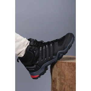 Nalgail Erkek Trekking Bot 001272SIYAH Kırmızı