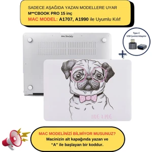 Macbook Pro Kılıf 15 inç A1707 A1990 ile Uyumlu Dog02NL
