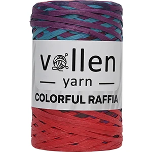 Vollen Yarn Premium Renkli Rafya Ip,hasır Kagit Ip,doğal Rafya Ipi,canta Ipi,supla,şapka ve Orgu Ipi