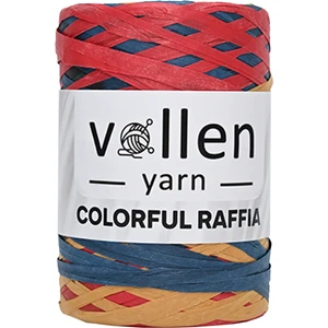 Vollen Yarn Premium Renkli Rafya Ip,hasır Kagit Ip,doğal Rafya Ipi,canta Ipi,supla,şapka ve Orgu Ipi