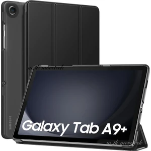 M.TK Moveteck Samsung Galaxy Tab A9 Plus 11 Inç 2023 Tablet Kılıfı Smart Standlı Pu Deri Pc Yarı Saydam Hafif Slim Kapaklı SM-X210